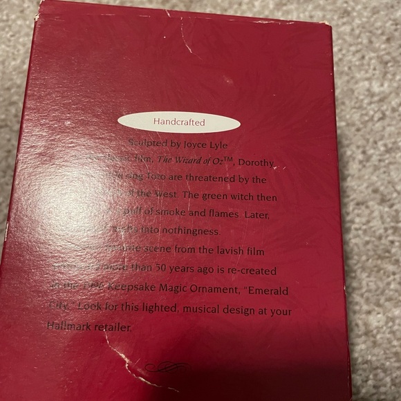 Vtg Hallmark Wicked Witch of West Christmas Ornament 1996 Wizard of Oz with Box - Picture 2 of 6